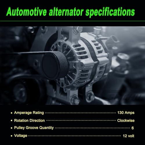 SHICHU Alternator Compatible with 2008-2010 Odyssey 2009-2011 Pilot 2010-2013 MDX RL TL TSX ZDX 3.5L 3.7L V6 Replace for AL1311X 104210-5920 31100-RGW-A01