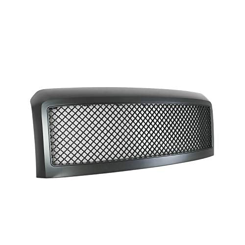 EAG Replacement Mesh Grille Black Front Hood Upper Grill Fit for 08-10 Super Duty