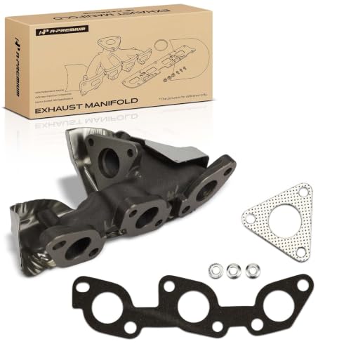 A-Premium Right Side [V6 3.3L] Engine Exhaust Manifold W/Gasket & Nuts Fit for Nissan Frontier 1999-2004, Xterra 2000-2004, Replaces 140044S102 140044S103