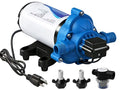 DC HOUSE 110V RV Camper Water Pressure Diaphragm Pump, 4GPM 50PSI 33-Series, On Demand Fresh Water Pump with Pressure Switch for Bathroom Shower Kitchen Sink, Food Truck & Marine Use