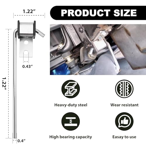 joytrace 4-Pack Universal Exhaust Hanger Kit - 3/8" Rod 10" Long Universal Exhaust Hanger Rod Weld On Heavy Duty Exhaust Bracket Hanger