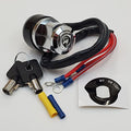 Chrome 3 Position Ignition Switch (Off, Ignition, Ignition w/Lights) w/2 Tamper Resistant Round Keys for 1979-2003 Harley Sportster, 1991-2005 Dyna (Except FXDWG) & Custom Applications - HD# 71705-97