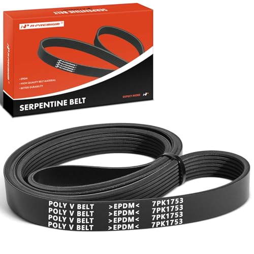 A-Premium 69.01 Inch Engine Serpentine Drive Belt Compatible with Honda & Acura Cars - CR-V CRV 2007-2009, TSX 2004-2008 - 2.4L, Gas Only, Replace 38920RBBE03, 38920RBBE02