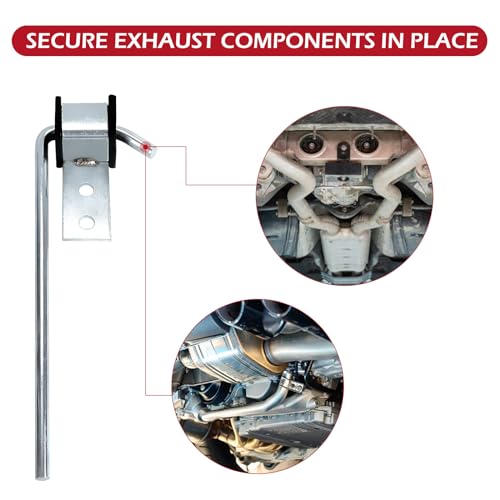 LCGP 4 Pack Heavy Duty Exhaust Hanger Rods Universal Use Exhaust Hanger 3/8" Rod 10" Long