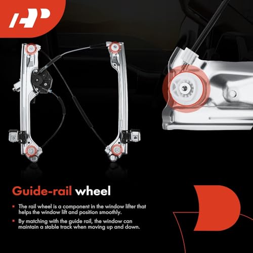 A-Premium Front Driver Side Power Window Regulator with Motor (7-Pin Motor)