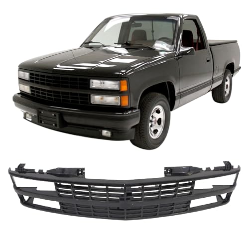 Perfit Liner Front Black Grille Grill Compatible with 1988-1993 Chevrolet C10 C/K 1500 2500 3500 Pickup Truck Blazer SUV Fits Early Design GM1200228 15615108