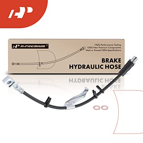 A-Premium Front Passenger Side Brake Hydraulic Hose Compatible with Select Chevy and GMC Models - Equinox/Terrain 2010 2011 2012 2013 2014 2015 2016