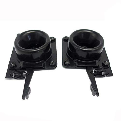 KOXUYIM Hood Release SET (4 PCS) Upper & Lower Latches, Fit for Volvo Truck VN VNL(#20498998) (#20565619) (#8074938) Black