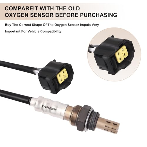 Oxygen O2 Sensor Upstream Downstream for Chry 300, for Dodge Challenger Charger Dakota Durango Grand Caravan Journey Neon Nitro, for Jeep Commander Grand Cherokee Wrangler JK 56028994AA, 56028994AB