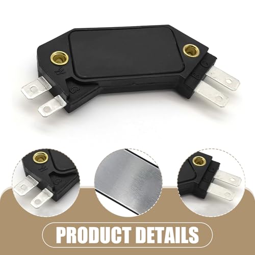 Gseigvee 1 PC Automobile Ignition Module, Engine Ignition Control Module Replacement Parts 1190357 8131941, 4 Pin Design Standard Repair Accessories, Compatible with Most Cars Models (Black)