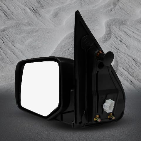 PM Auto Driver & Passenger Side Mirrors, Left-Right Power Heated Paintable Manual Folding Replacement For 2009-2015 Honda Pilot, Door Mirror Pair of 2