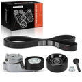 A-Premium Engine Serpentine Belt Drive Kit Compatible with Jeep Cars - WJ Series Grand Cherokee 1999-2004, TJ Series Wrangler 2000-2006 - 4.0L