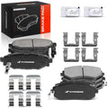 A-Premium Front and Rear Ceramic Brake Pads Set Compatible with Subaru Models - Forester 2009-2013 2.5L, Impreza 2008-2011/2013, Legacy/Outback 2005-2013, with Hardware, 8-Pack