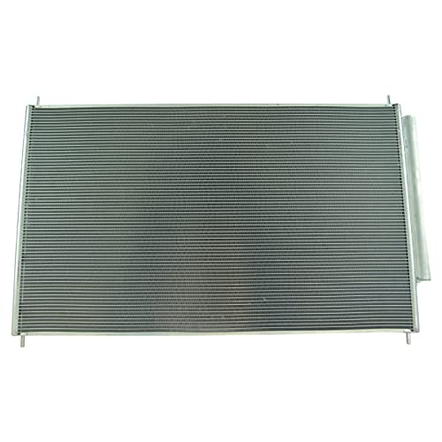 TRQ Front A/C Condenser and Receiver Drier Assembly Compatible with 2011-2017 Honda Odyssey