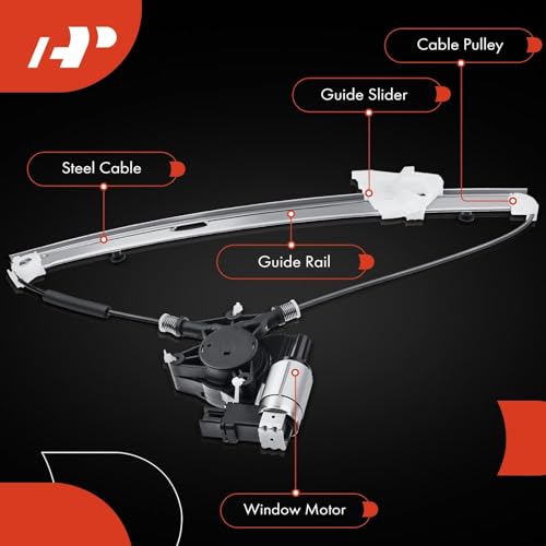 A-Premium Front Driver Side Power Window Regulator with Motor Assemblies