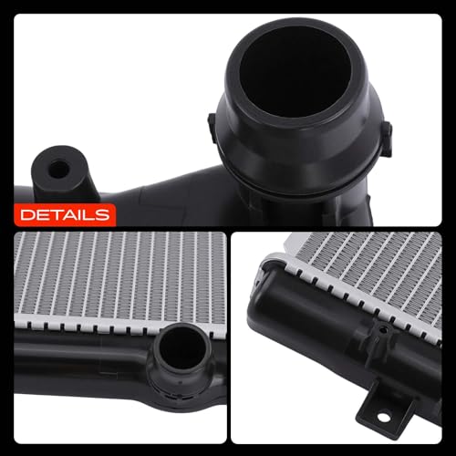 A-Premium Engine Coolant Radiator Assembly Compatible with Volkswagen VW Tiguan 2009-2017, For Tiguan Limited 2018, L4 1.4L 2.0L