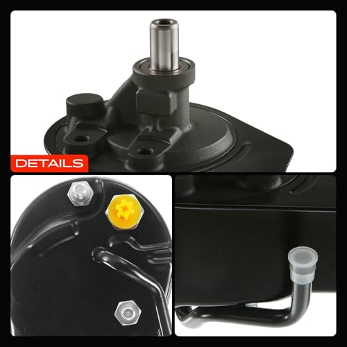 A-Premium Power Steering Pump, with Reservoir, Compatible with Chevrolet Blazer 1996-2005, S10 1996-2004 & GMC Jimmy 1996-2003 2005 & Isuzu Hombre 1997-2000 & Oldsmobile Bravada 1996-2001, 4.3L Petrol