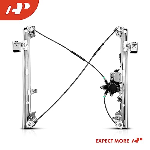 A-Premium Front Driver Side Power Window Regulator w/Motor Replacement for Chevrolet Silverado Tahoe GMC Yukon XL Sierra Escalade Pickup Truck SUV 2000-2006