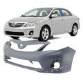 FitParts Compatible With Front Bumper Cover 2011-2013 Toyota Corolla S XRS Sedan 11-13. New, Primed and Ready for Paint. With Fog Light Holes. TO1000373 5211903902 2012