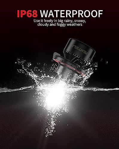 FANTELI 𝖧𝟣𝟥/𝟫𝟢𝟢𝟪 Bulbs, 6500K Cool White 40000LM 900% Brightness, Backup 1:1 Size Plug and Play IP68 Waterproof Interior Off-Road Lights, Pack of 2