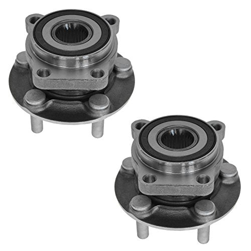 TRQ Front Left and Right Wheel Bearing and Hub Assembly 2 Piece Set Compatible with 2005-2014 Subaru Outback 2009-2014 Forester 2005-2014 Legacy 2013-2014 XV Crosstrek