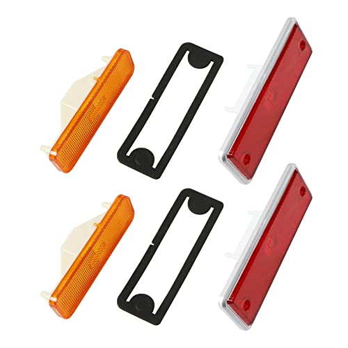 LAFORMO El Camino Side Marker Light - Set of 4 Front and Rear Side Marker Lens Light Compatible With 1982 1983 1984 1985 1986 1987 Chev-y El Camino,GM-C Caballero #913417, 929986