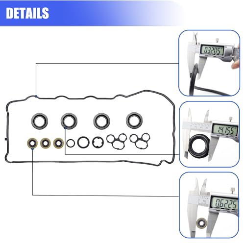 Sorello Engine Valve Cover Gasket Set Compatible with Toyota Avalon Camry Highlander RAV4 Sienna Venza Lexus ES300h NX300h Scion 2.4L 2.5L 2.7L - Replace VS50825R