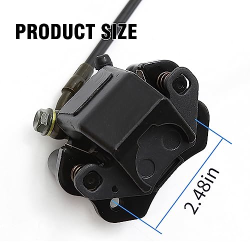 Aynaxcol Left Hydraulic Brake Master Caliper Rear Hand Hydraulic Disc Brake Assembly Replacement for 50cc 90cc 110ccc 125cc Chinese Taotao Roketa Sunl Go-Kart Dune Buggy Quad ATV Dirt Mini Bike
