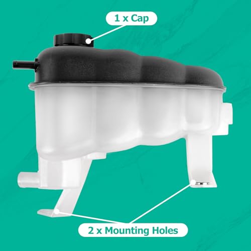 22870828 Engine Coolant Reservoir Tank with Cap Compatible with Silverado 1500 Sierra 1500 Suburban Tahoe Yukon Escalade 2007-2013 Coolant Overflow Tank Replace 603-054