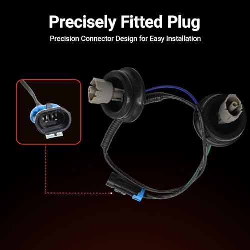 Powkos 12601822 Knock Sensor Kit with Wiring Harness Compatible with Chevy Silverado Suburban Tahoe Avalanche GMC Sierra Yukon Cadillac Hummer Replace 12589867 917-033