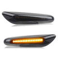 RUXIFEY LED Side Marker Turn Signal Lights Smoked Lens Compatible with BMW E90 E91 E92 E93 E46 E53 X3 E83 X 1 E84 E81 E82 E87 E88