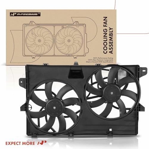 A-Premium Engine Radiator Cooling Fan Assembly Compatible with Select Ford & Lincoln Models - Edge 2007-2014, MKX 2007-2012 - Replace# 9T4Z8C607A