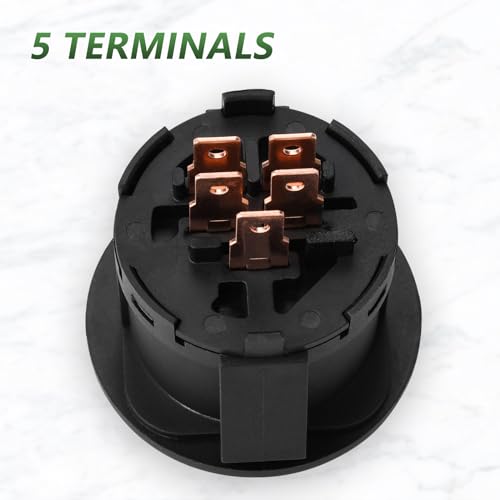 Ignition Switch 3 Position for Cub Cadet, Troy-Bilt, MTD, Craftsman, Husqvarna, Delta, JD Riding Lawn Mower 925-04228, 725-04228