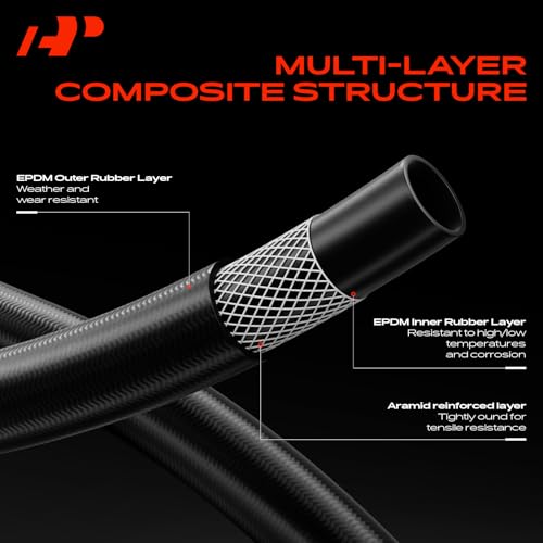 A-Premium 2-Pack Upper & Lower Radiator Hose Compatible with Ford F-150 F150 2009-2010, Expedition 2009-2014 & Lincoln Navigator 2009-2014, 5.4L