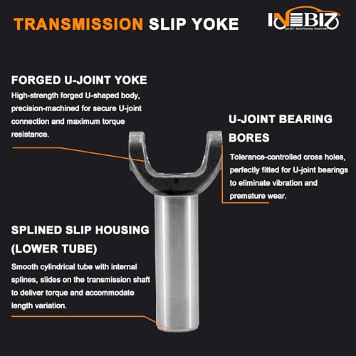 3-3-5551X Drive Shaft Transmission Slip Yoke 1350 Series Compatible with GM Turbo 400, TH 400 / 4L80E Transmission & T/C