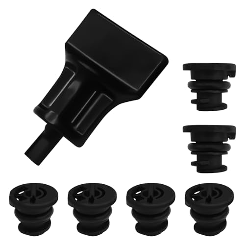 QKYS 6PCS Car Engine Oil Drain Plug with Oil Drain Plug Removal Tool, OEM#06L103801 Oil Drain Plug Repair Kit, Oil Pan Drain Plug Compatible with Volkswagen, Audi, Seat Golf Passat