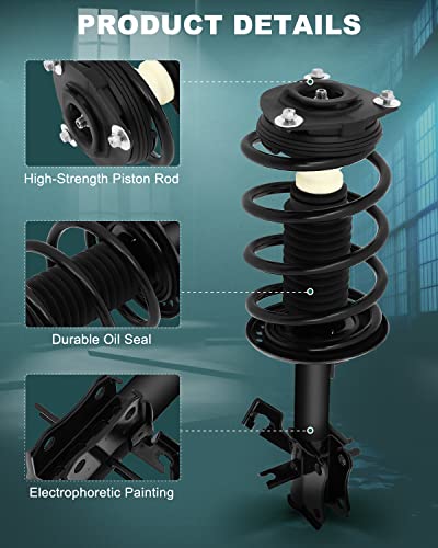 AUTOMUTO Strut Spring Assembly Front Pair Shock Absorber for 2007-2012 for Nissan Sentra