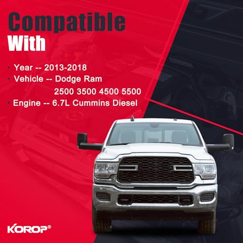 6.7 Cummins Fuel Filter Water Separator and Oil Filter Set Fits for Dodge Ram 6.7L Cummins Diesel 2013-2018 2500 3500 4500 5500 Replaces# 68197867AA 68157291AA 5083285AA