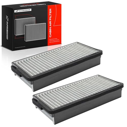A-Premium 2-PC Cabin Air Filter w/Activated Carbon Compatible with Chevy, Buick, Oldsmobile, Pontiac & Saturn - Uplander 05-09, Venture 01-05, Rendezvous 02-07, Terraza, Silhouette, Aztek, Montana