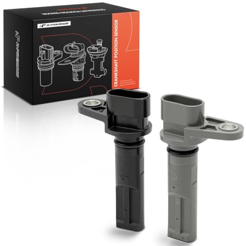 A-Premium 2-PC Upper and Lower Engine Crankshaft Position Sensor Compatible with Cadillac DeVille 2000-2005, Seville 2000-2004 & Oldsmobile Aurora 2001-2003 & Pontiac Bonneville