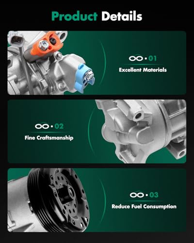 SCITOO 2004-2006 AC Compressor Fit for Scion xA A/C Compressor for Scion xB 2004 2005 2006 1.5L Fast Cooling Air Conditioning Compressor