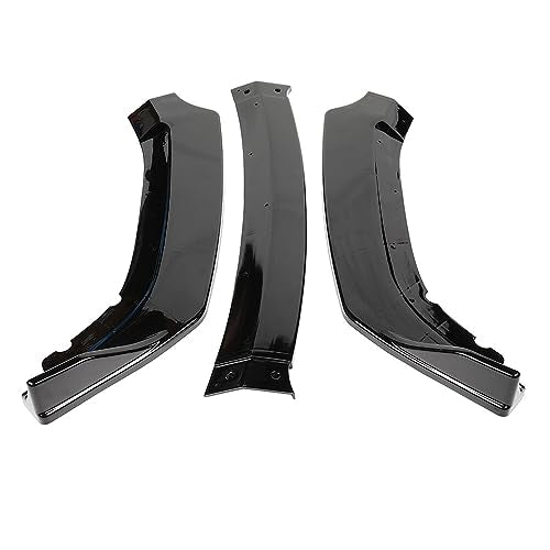 SCITOO 3PCS Black PP Front Bumper Body Kit Spoiler Chin Spoiler Front Bumper Lip Fit for 2016-2020 for Honda Civic