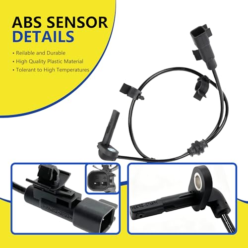 ABS Wheel Speed Sensor Front and Rear Left and Right Fit for Chevy & Buick Models - Verano 2012-2017, Cruze 2011-2015, Volt 2011-2015 - Front and Rear, Driver and Passenger Side, (4pcs)