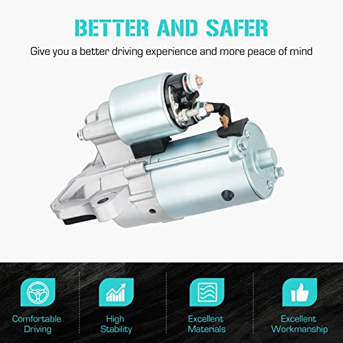 6674 Starter for Ford Escape 2.3L 2.5L 2005-2012, Focus 2.0L 2.3L 2003-2010, Explorer 2.0L 2012-2013, Transit Connect 2.0L 2010-2013, for Mazda Tribute Mercury Mariner 2.3L 2.5L 2005-2010