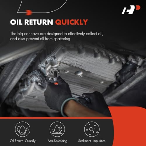 A-Premium Transmission Oil Pan Without Drain Plug Compatible with GM Vehicles with THM700-R4/4L60/MD8 or 4L60-E 4-Speed Automatic Transmission