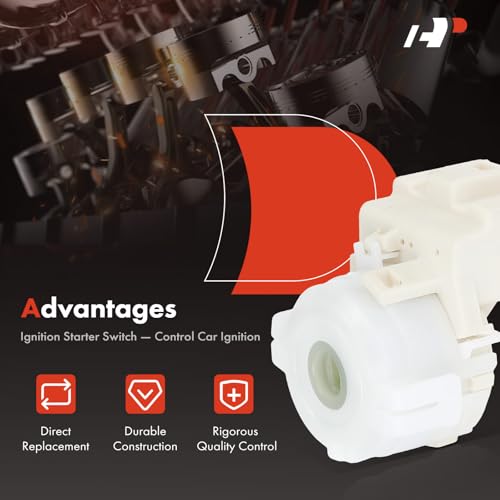 A-Premium Ignition Starter Switch Compatible with Toyota & Scion Vehicles - Camry 2007-2009, Tacoma 2005-2015, Tundra 2007-2019, Highlander 2008-2013, Tundra 2012-2019, Yaris 2007-2011, Sequoia, xD