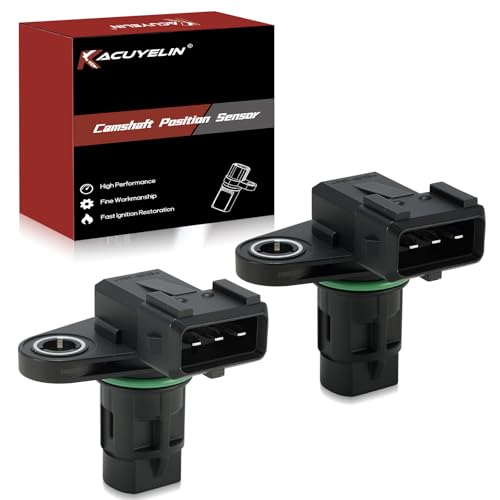 39350-23910 Engine Cam Camshaft Position Sensor Set of 2 Compatible with Kia Forte Soul Forte5 Sportage Spectra Hyundai Elantra Tucson 2004-2021 1.8L 2.0L Replace#39350-23700,PC661