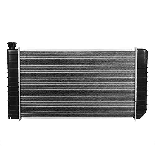 DNA Motoring OEM-RA-681 Factory Style Aluminum Cooling Radiator Compatible with 88-94 Chevy S10 Blazer / 88-93 S10 Pickup / 92-94 Jimmy, 26-1/4‘’ X 16-1/4‘’ X 1-1/4‘’