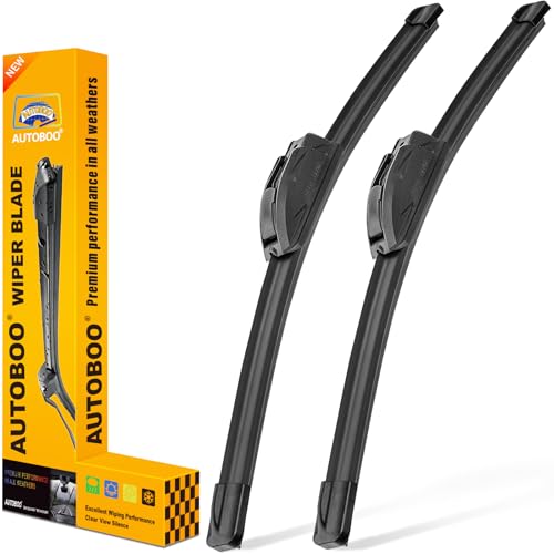 AUTOBOO 26" and 18" Windshield Wipers Blades (Pack Of 2),OEM Quality Premium All-Seasons Wiper blades,Stable and Quiet wiper blades