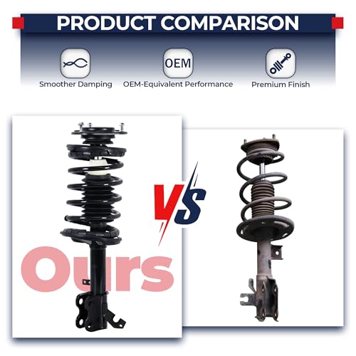 MOSTPLUS Rear and Front Quick Complete Struts Shocks Absorbers Compatible with 2007-2014 Chevrolet Suburban 1500/2003-2013 Chevrolet Avalanche/2017-2016 Tahoe/GMC Yukon (Set of 4)